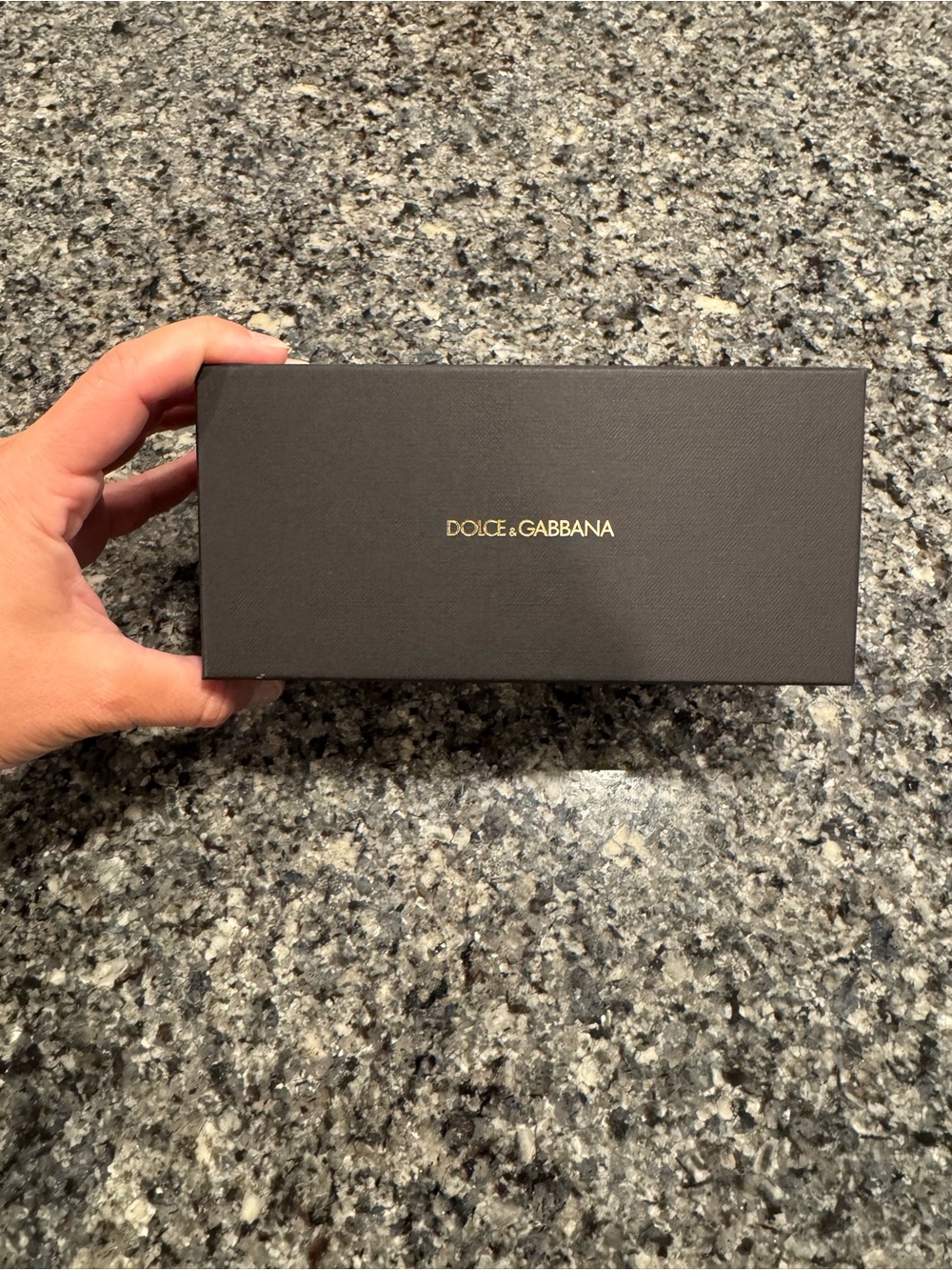 Dolce & Gabbana Black Box with Gold Logo Accents